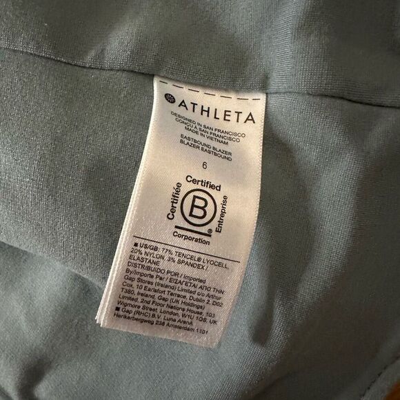 Athleta blazer gray blue 6 - Picture 3 of 6